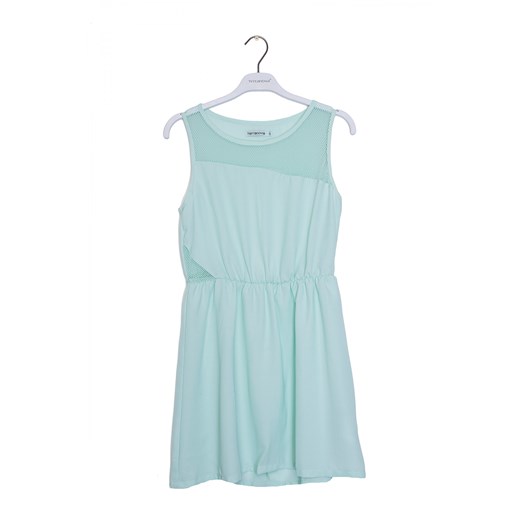 Dress with net insert terranova niebieski 