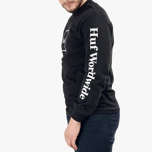 Koszulka męska Longsleeve HUF Domestic TS00146 BLACK Huf M okazyjna cena SneakerStudio.pl