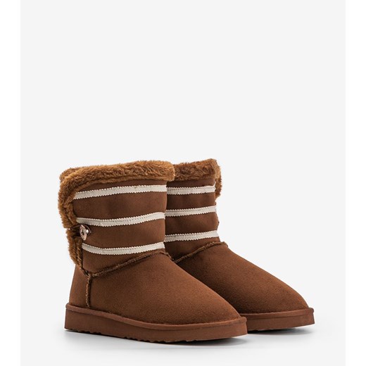 Śniegowce damskie na zimę casual płaskie 