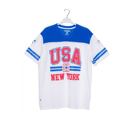 USA net t-shirt terranova bialy szorty