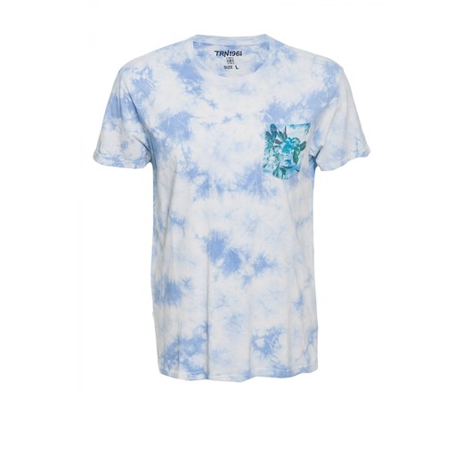 Print t-shirt terranova niebieski szorty