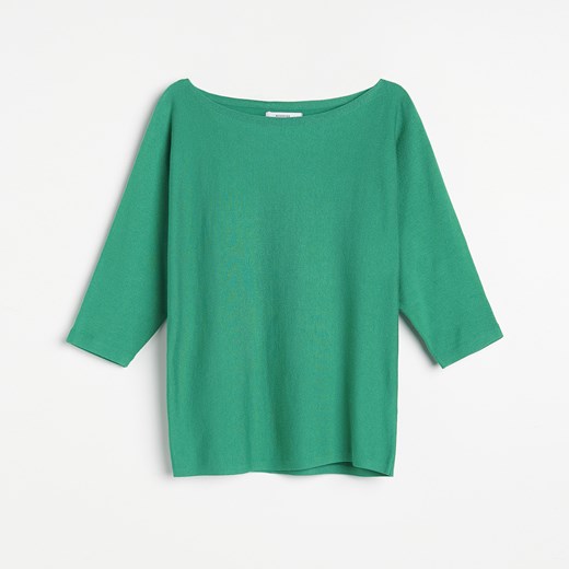 Reserved - Gładki sweter - Zielony Reserved M Reserved