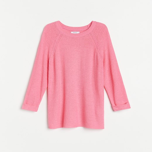 Reserved - Sweter z raglanowymi rękawami - Różowy Reserved L Reserved