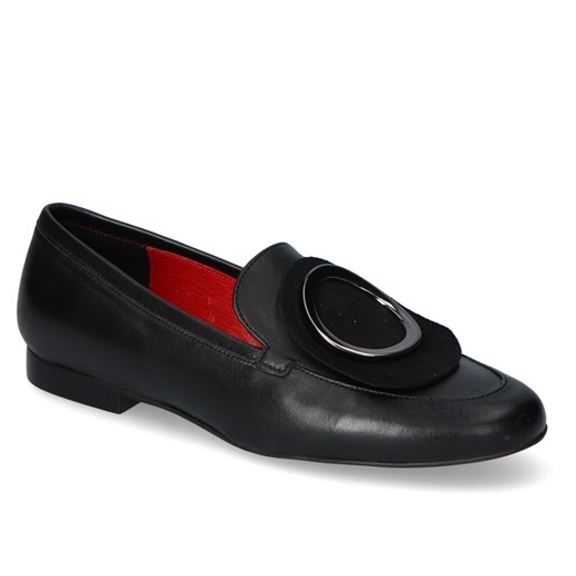 Lordsy Karino 3162/076-P Czarne lico ze sklepu Arturo-obuwie w kategorii Lordsy damskie - zdjęcie 113485747