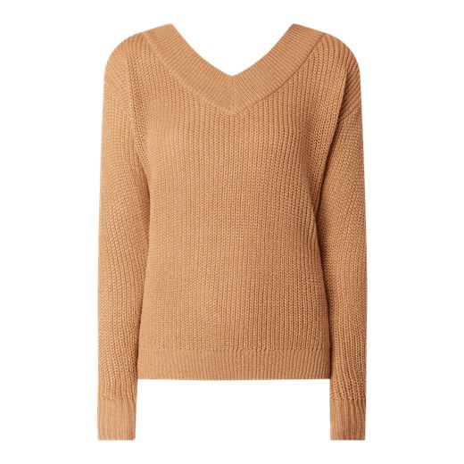 Sweter z prążkowaną fakturą model ‘Melton’ L wyprzedaż Peek&Cloppenburg 