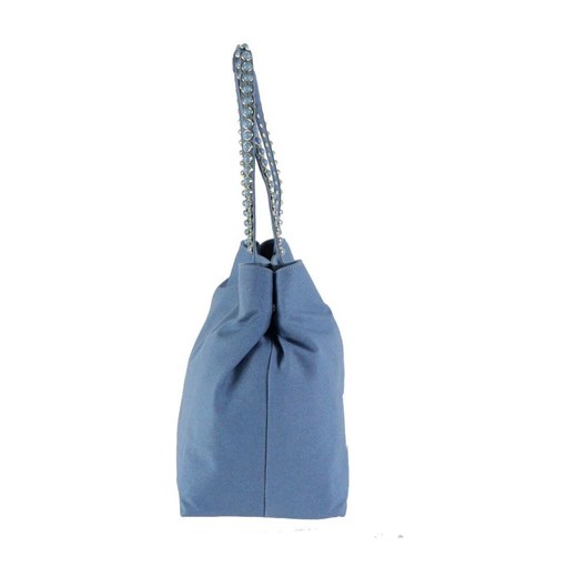 Shopper bag Love Moschino duża bez dodatków na ramię skórzana 