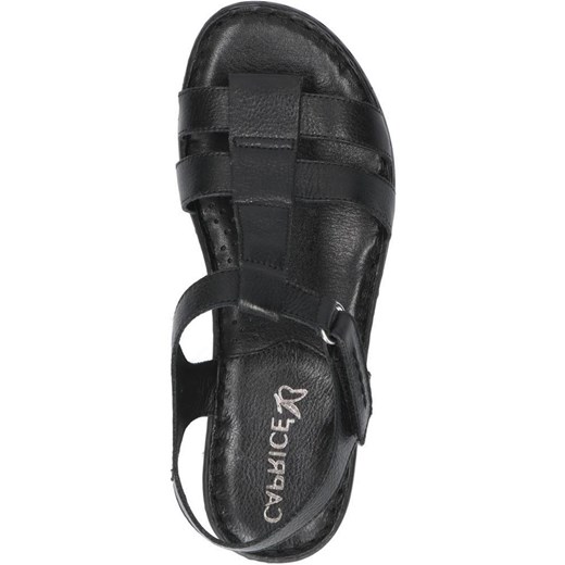 Sandały damskie czarne Caprice casual 