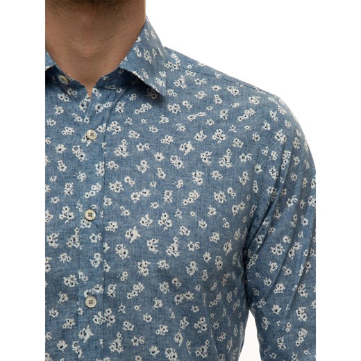 Koszula męska Canali w abstrakcyjnym wzorze casualowa 