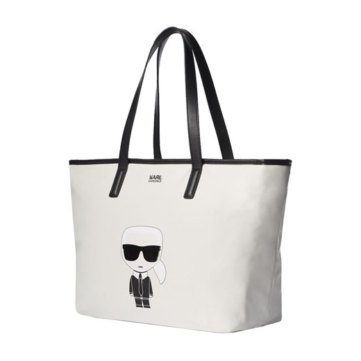 Shopper bag Karl Lagerfeld na ramię matowa duża 