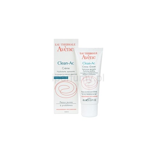 Avene Clean-Ac krem nawilżający do skóry podrażnionej i wysuszonej po leczeniu trądziku (Hydrating Cream For Skin Iirritated Or Dehydrated By Acne Tre iperfumy-pl bialy kremy