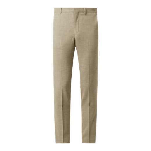 Spodnie do garnituru o kroju slim fit z dodatkiem lnu model ‘Oasis’ Selected Homme 46 wyprzedaż Peek&Cloppenburg 
