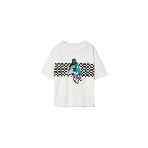 Biały t-shirt chłopięce Finger In The Nose