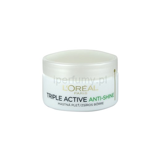 L'Oréal Paris Triple Active pielęgnacja nawilżająco-matująca do skóry  tłustej (Anti-Shine) 50 ml iperfumy-pl mietowy skórzane