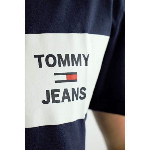 TOMMY HILFIGER T-SHIRT  REGULAR FIT GRANATOWY Tommy Hilfiger L wyprzedaż dewear.pl