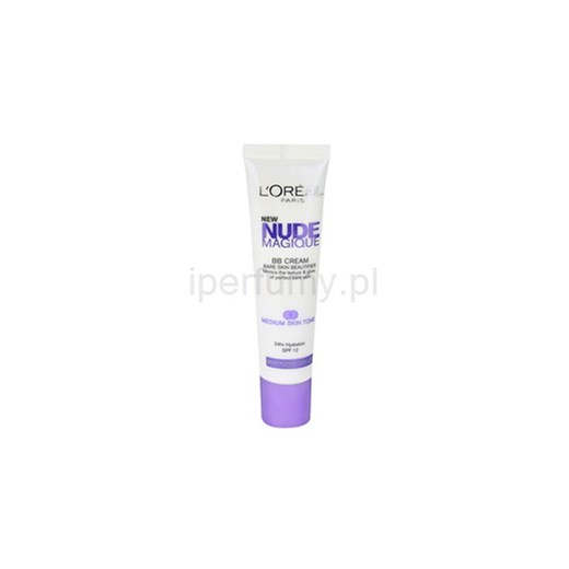 L'Oréal Paris Nude Magique nawilżający krem na dzień tonujący odcień Medium Skin Tone SPF 12 (BB Cream Bare Skin Beautifier) 30 ml iperfumy-pl bialy kremy