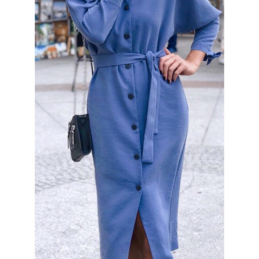 Sukienka Cikelly z długim rękawem midi casual