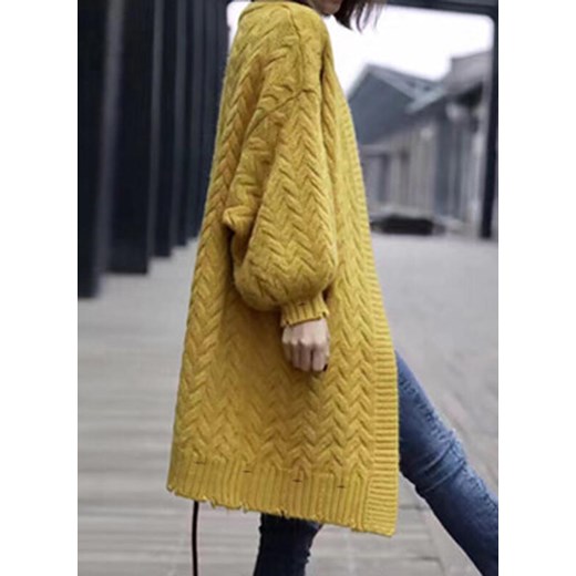 Cikelly sweter damski żółty 