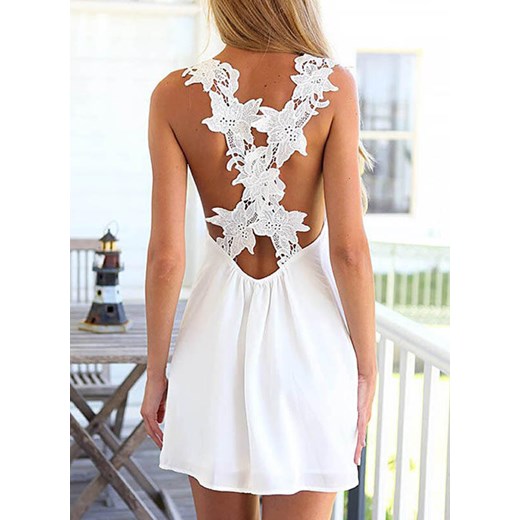 Sukienka Cikelly mini biała 