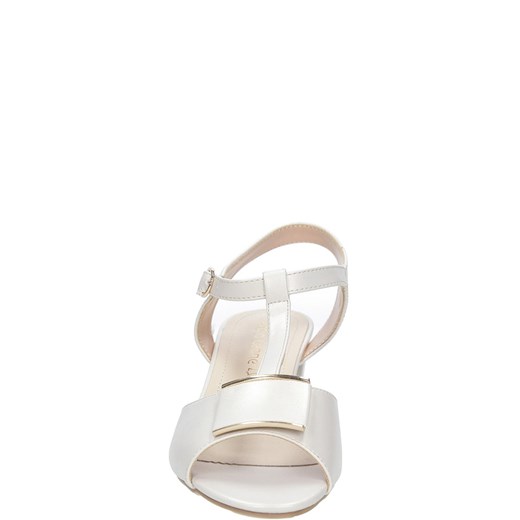 Beżowe sandały na obcasie niskim perła Sergio Leone SK806-17E Sergio Leone 39 Casu.pl okazyjna cena