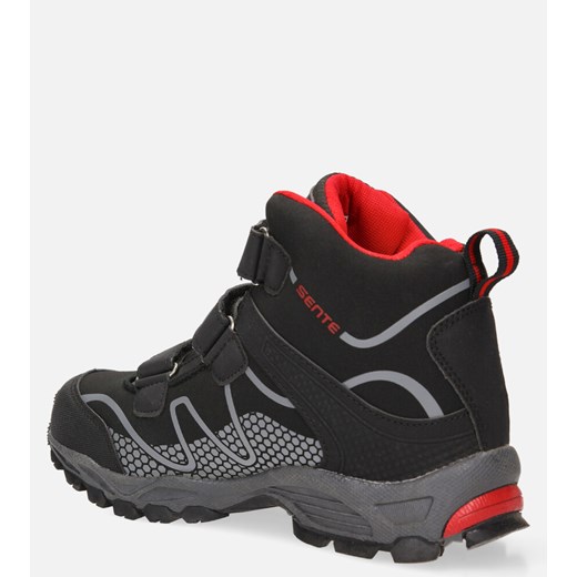 Czarne buty trekkingowe na rzepy softshell Casu A1516B-3 Casu 45 okazyjna cena Casu.pl