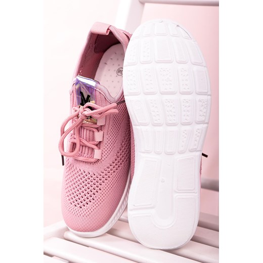 Różowe buty sportowe sznurowane Casu 204/22P Casu 36 promocja Casu.pl