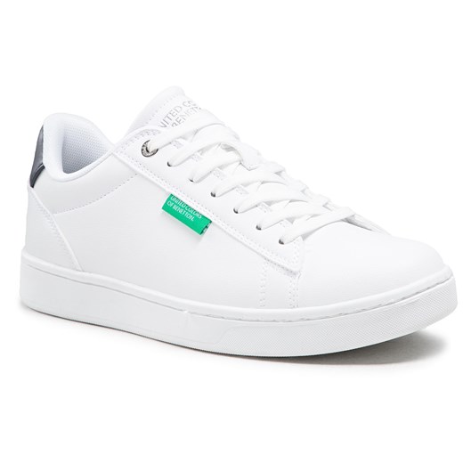 Sneakersy UNITED COLORS OF BENETTON - Label BTMCO4016  White/Deep 1032 United Colors Of Benetton 43 eobuwie.pl