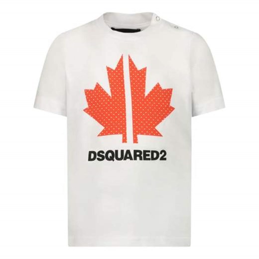 T-shirt chłopięce Dsquared2 w nadruki z krótkimi rękawami 