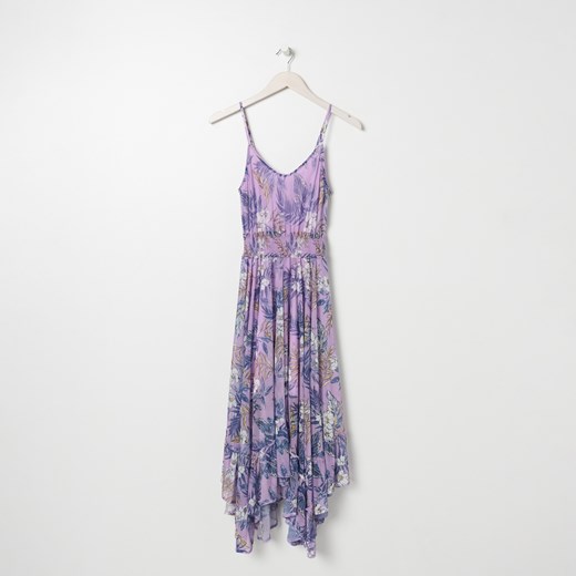 Sinsay - Sukienka maxi z falbanami - Wielobarwny Sinsay XS Sinsay