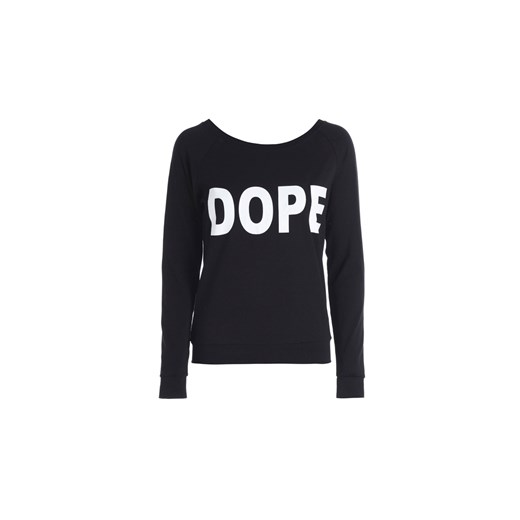 BLUZA DOPE CZARNA monashe-pl czarny bez wzorów/nadruków