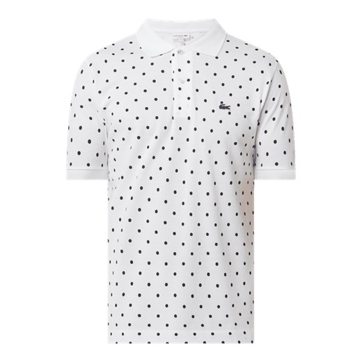 Koszulka polo o kroju classic fit ze wzorem w kropki Lacoste M promocja Peek&Cloppenburg 
