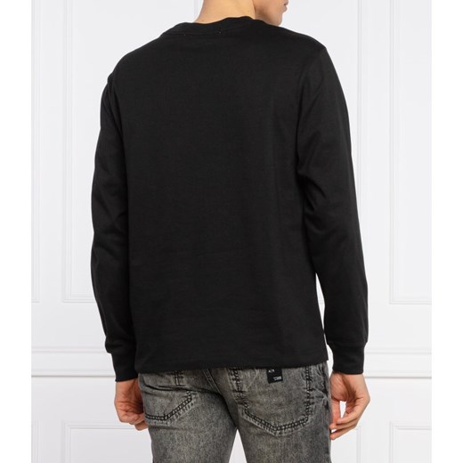 T-shirt męski Calvin Klein czarny z długimi rękawami 