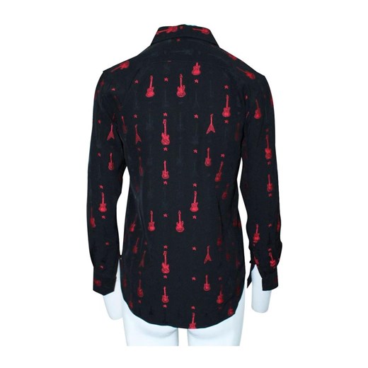 Guitar Embroidered Blouse -Pre Owned Condition Very Good Saint Laurent Vintage 34 wyprzedaż showroom.pl