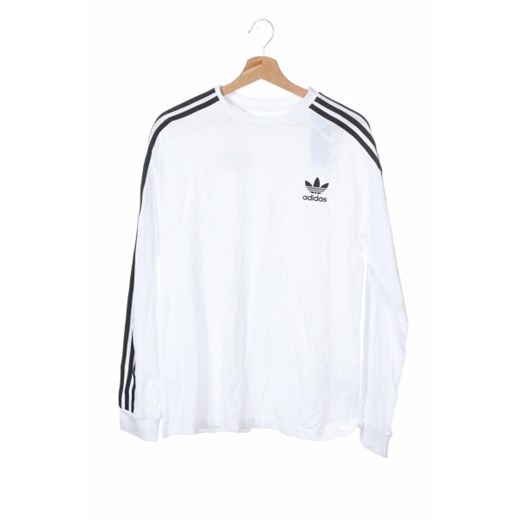 T-shirt chłopięce Adidas Originals biały z długimi rękawami 