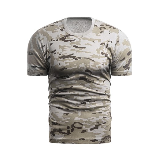 koszulka t-shirt pixel moro camel ze sklepu Risardi w kategorii T-shirty męskie - zdjęcie 113843155