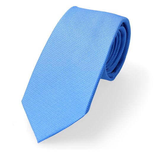Krawat Niebieski Gładki W Delikatną Strukturę Aralia Dobrze Dodane Dobrze Dodane
