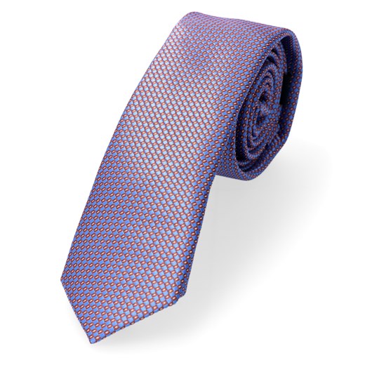 Krawat Wąski Jasny Niebieski Dodatek  Brunatnego Maltasi Dobrze Dodane Dobrze Dodane