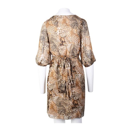 Animal Print Wrap Silk Dress -Pre Owned Condition Excellent Diane Von Furstenberg Vintage 3XS - US 0 wyprzedaż showroom.pl