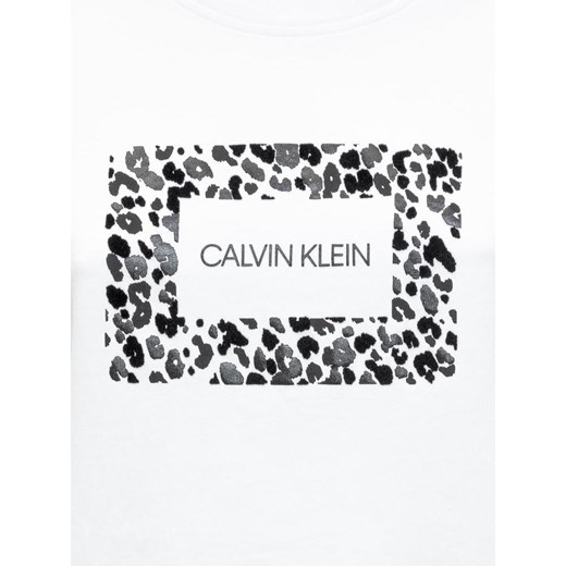 T-Shirt With Print Calvin Klein M okazyjna cena showroom.pl