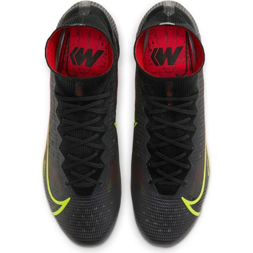 Buty sportowe męskie Nike mercurial ze skóry czarne 