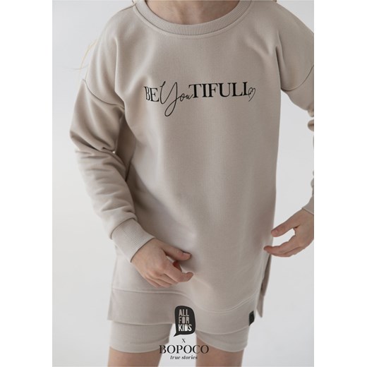 Dres dziewczęcy Beż All For Kids 116-122 www.e-lily.pl