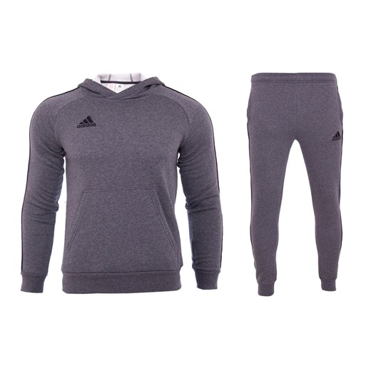 Dres Adidas junior spodnie + bluza core 18 GY/GY uniwersalny Xdsport