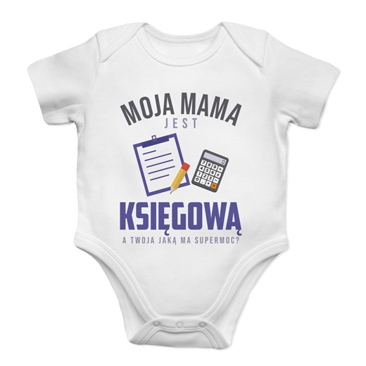 Odzież dla niemowląt w nadruki biała 