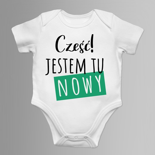 Odzież dla niemowląt biała chłopięca z bawełny