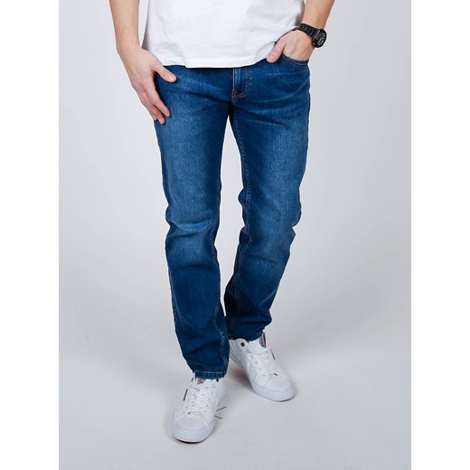 Niebieskie jeansy męskie Cross Jeans 