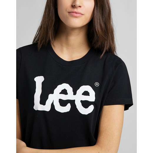 T-shirt Damski Lee LOGO TEE czarny Lee 40 Texas Club