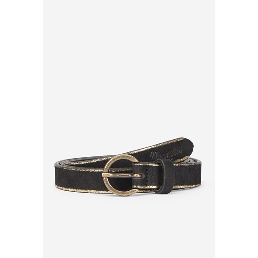 Pasek Wrangler Black & Gold Belt Black Wrangler 36 okazja Texas Club