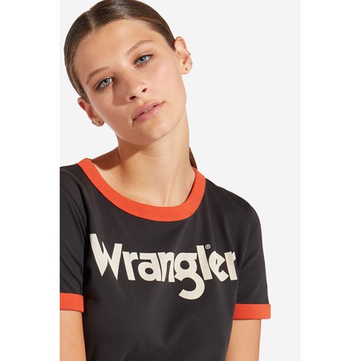 T-shirt Wrangler Ringer Tee Faded Black Wrangler 44 okazja Texas Club