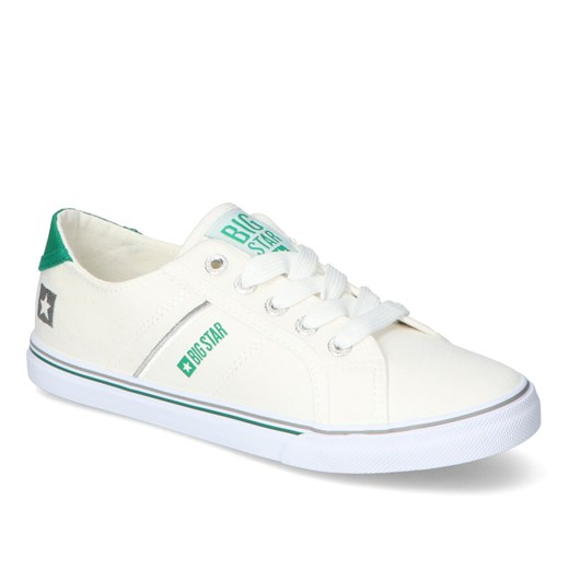 Trampki Big Star DD274893 Białe/Zielone ze sklepu Arturo-obuwie w kategorii Trampki damskie - zdjęcie 113985656