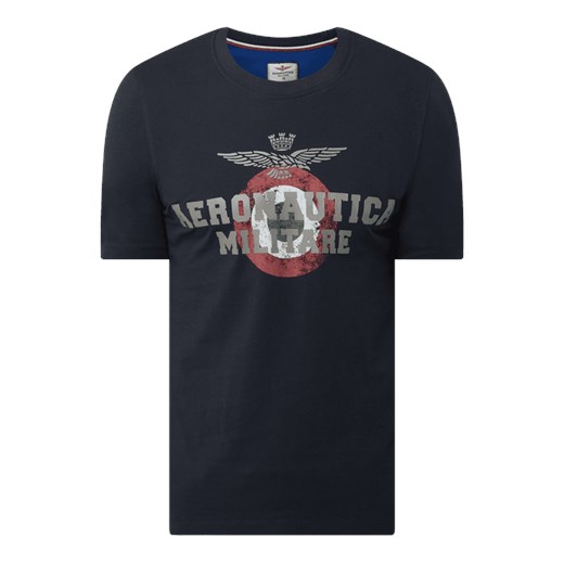 T-shirt z bawełny Aeronautica Militare M Peek&Cloppenburg 