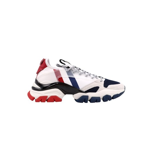 Buty sportowe męskie Moncler sznurowane zamszowe
